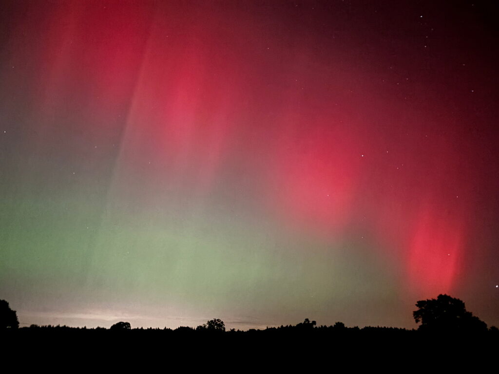 Nothern Lights over Oakley Wood